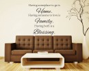 Home Family Blessing Quotes Wall Decal Family Vinyl Art Stickers